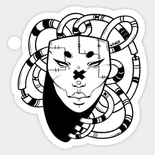 Cyberpunk Mask Sticker